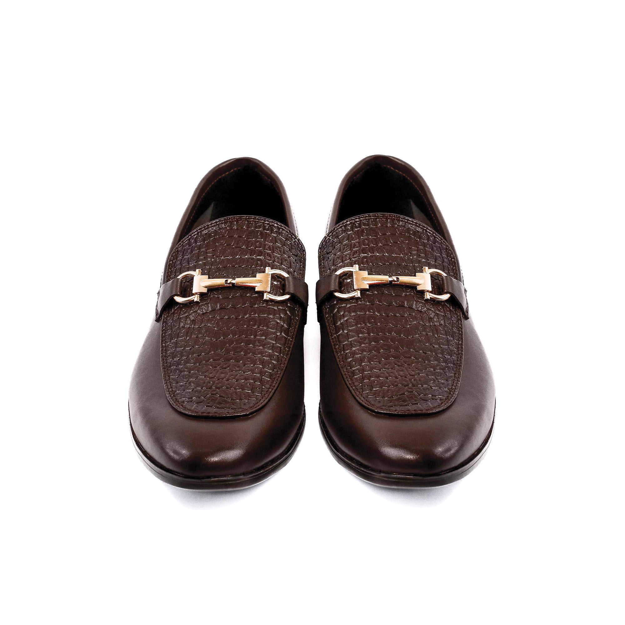 BROWN SPLIT LEATHER SHOES