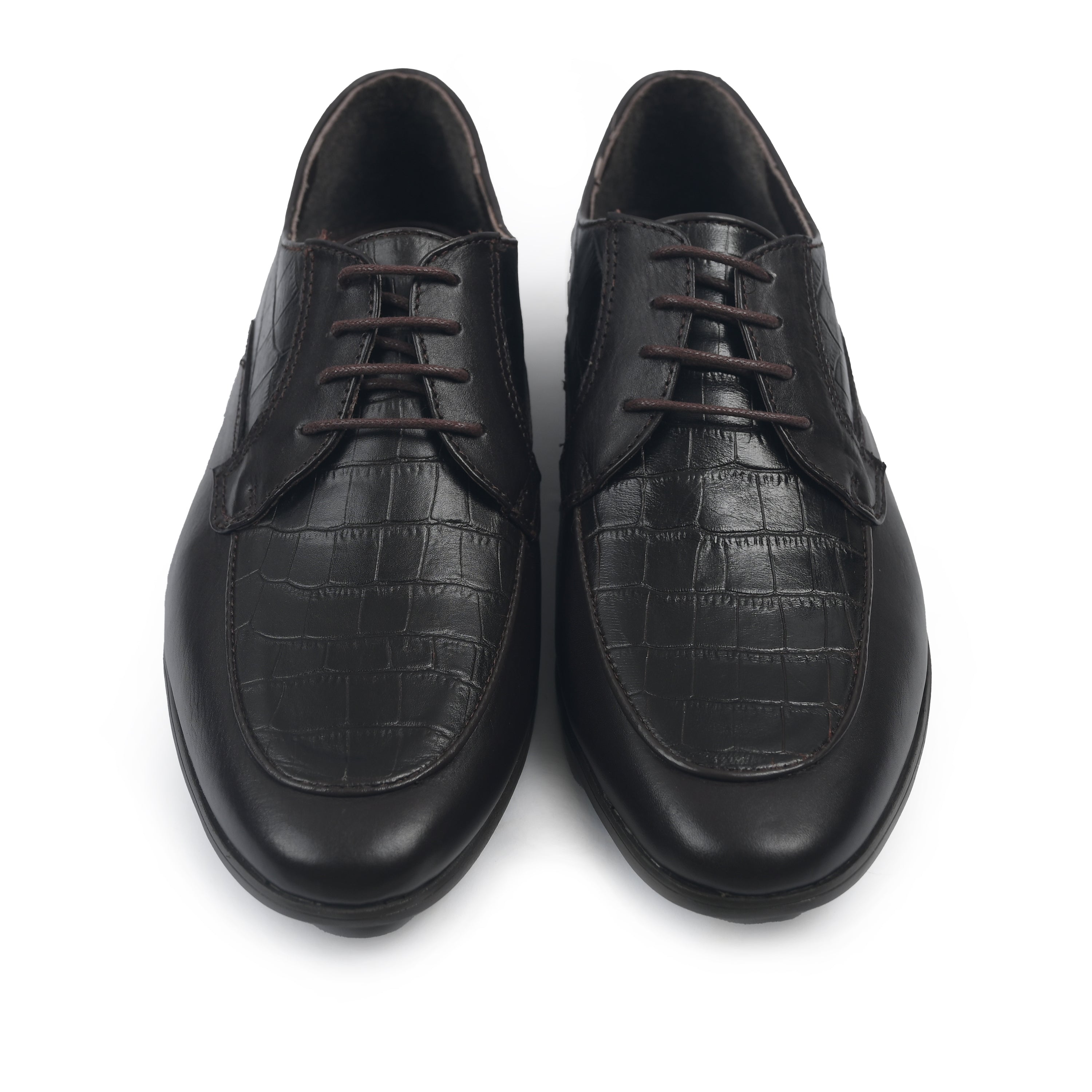 SPLIT LEATHER LACE UP SHOES