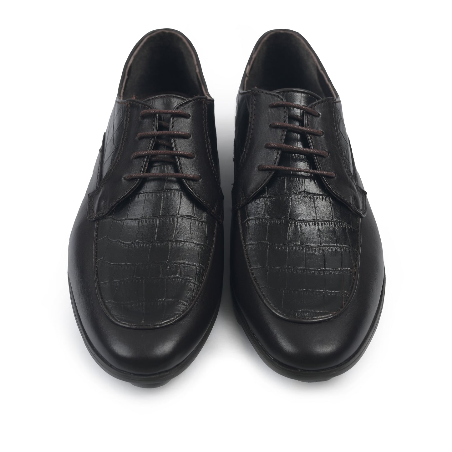 SPLIT LEATHER LACE UP SHOES