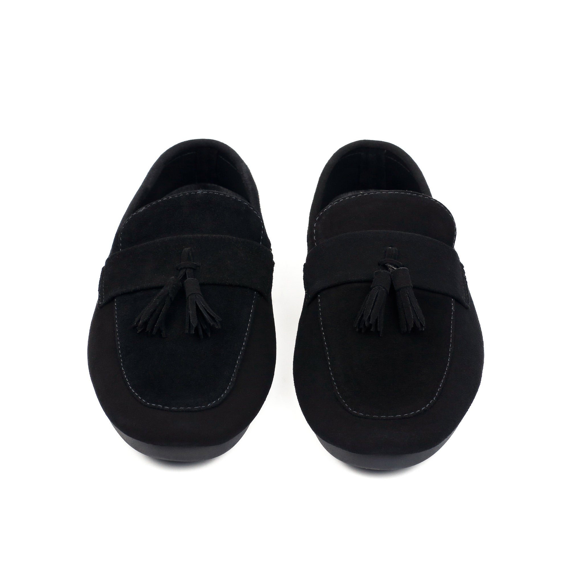 BLACK SUEDE TASSEL LOAFER