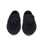 BLACK SUEDE TASSEL LOAFER