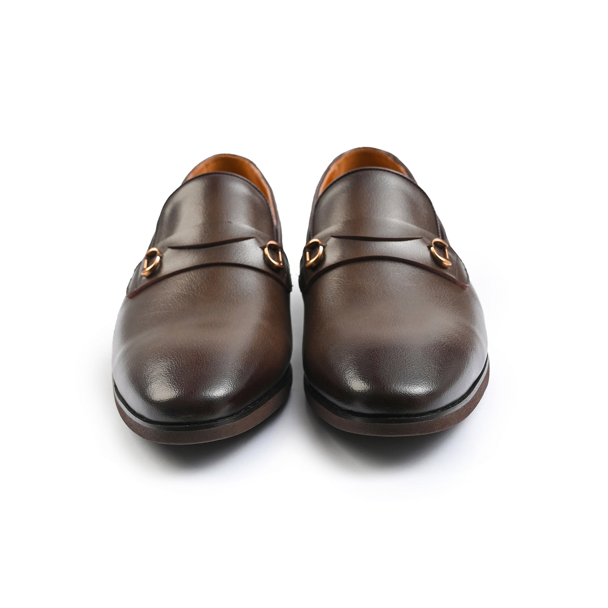 BROWN MILT TEXTURED SHOES