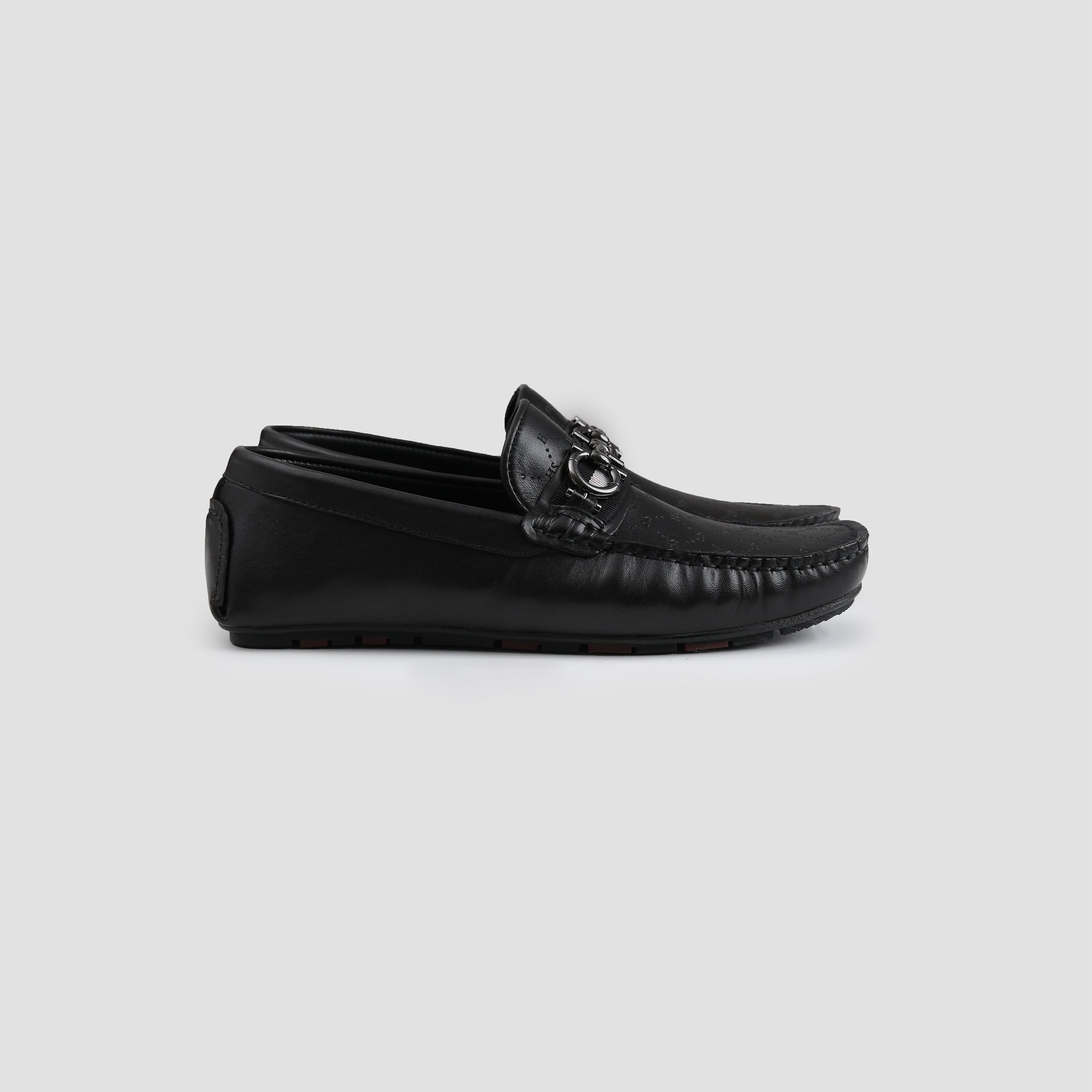 LASER PRINT LEATHER LOAFERS