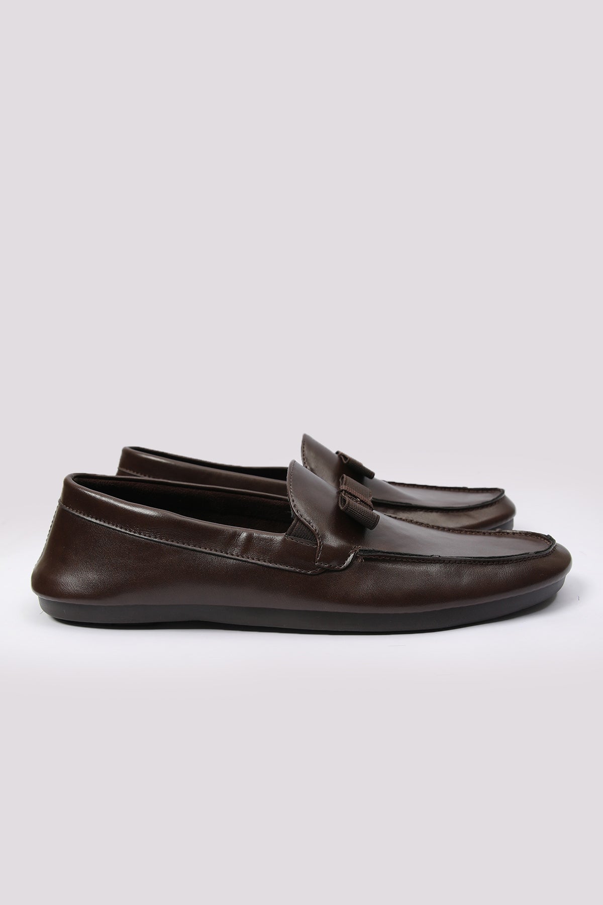 BROWN SOFT LEATHER MOCCASIN