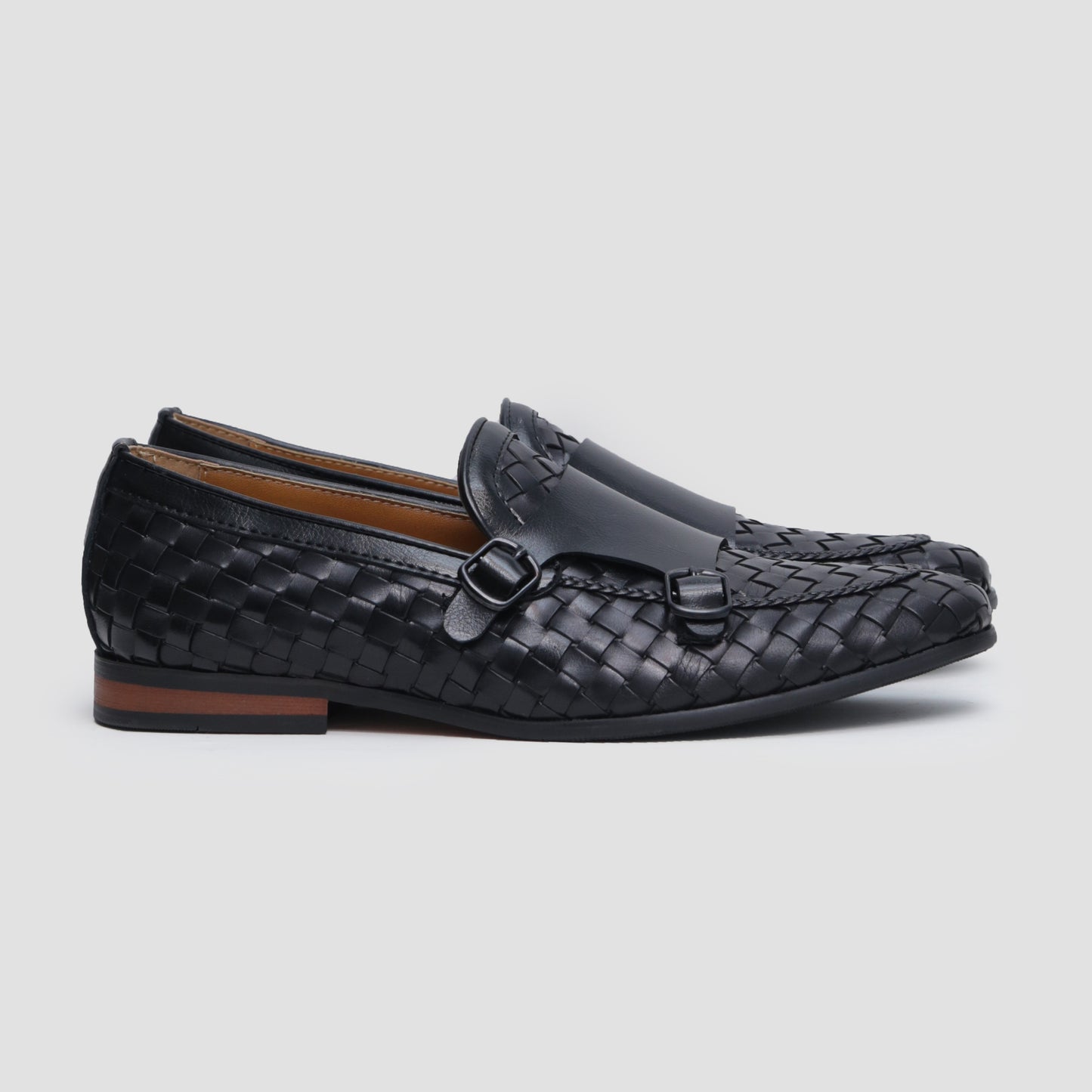 DOUBLE MONK BRAIDED SHOES