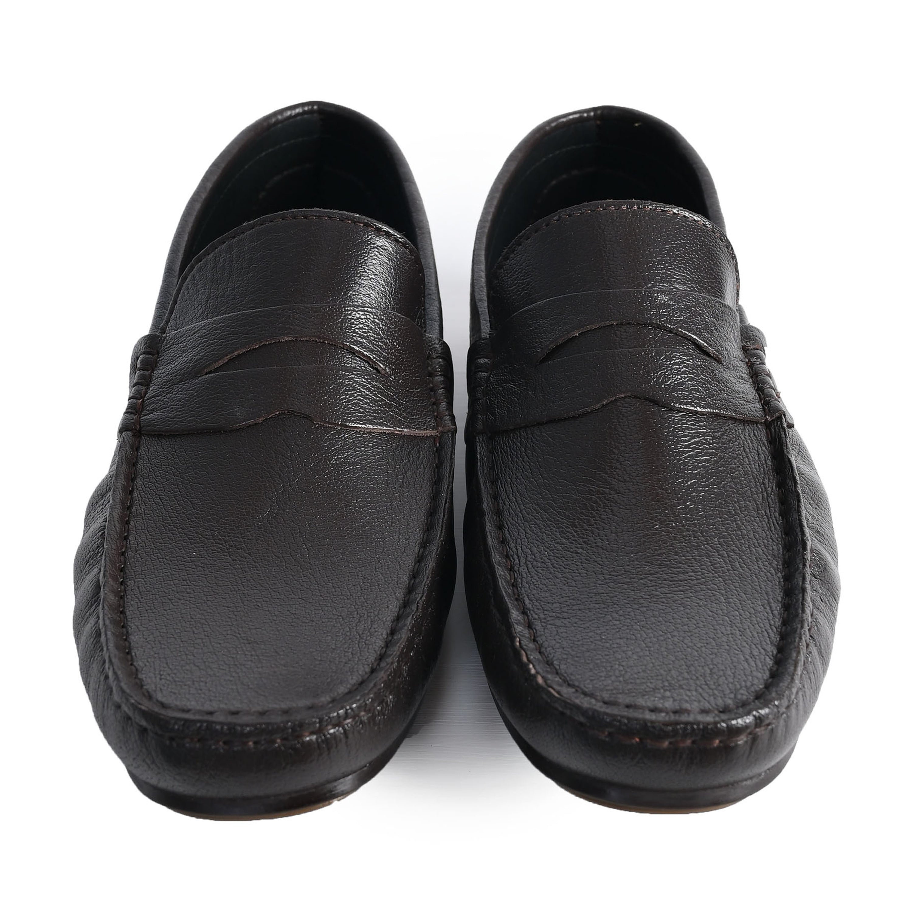 COFFEE SOFT LEATHER SHOES