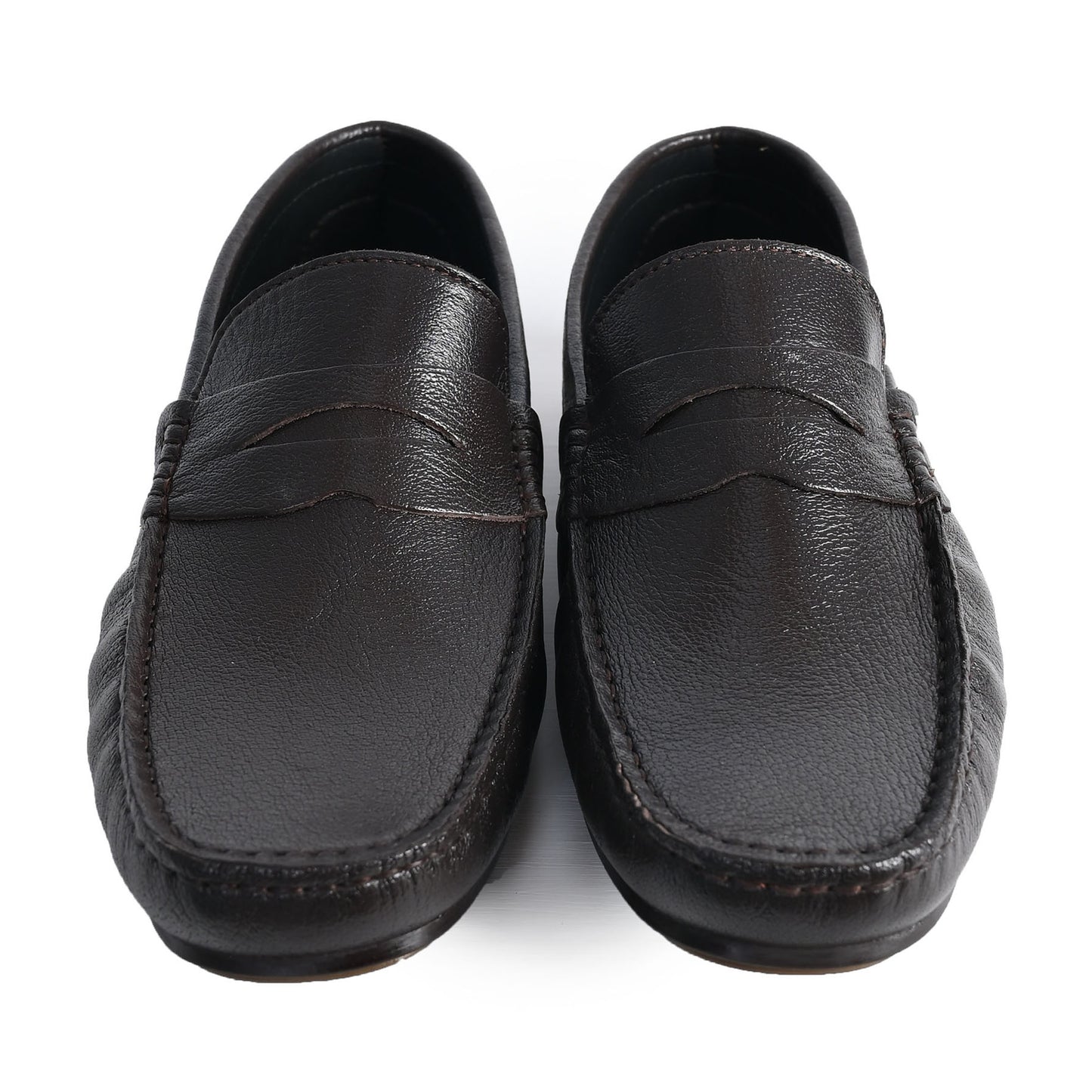 COFFEE SOFT LEATHER SHOES