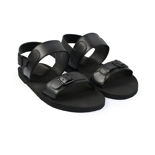 TWO TONE LEATHER SANDAL