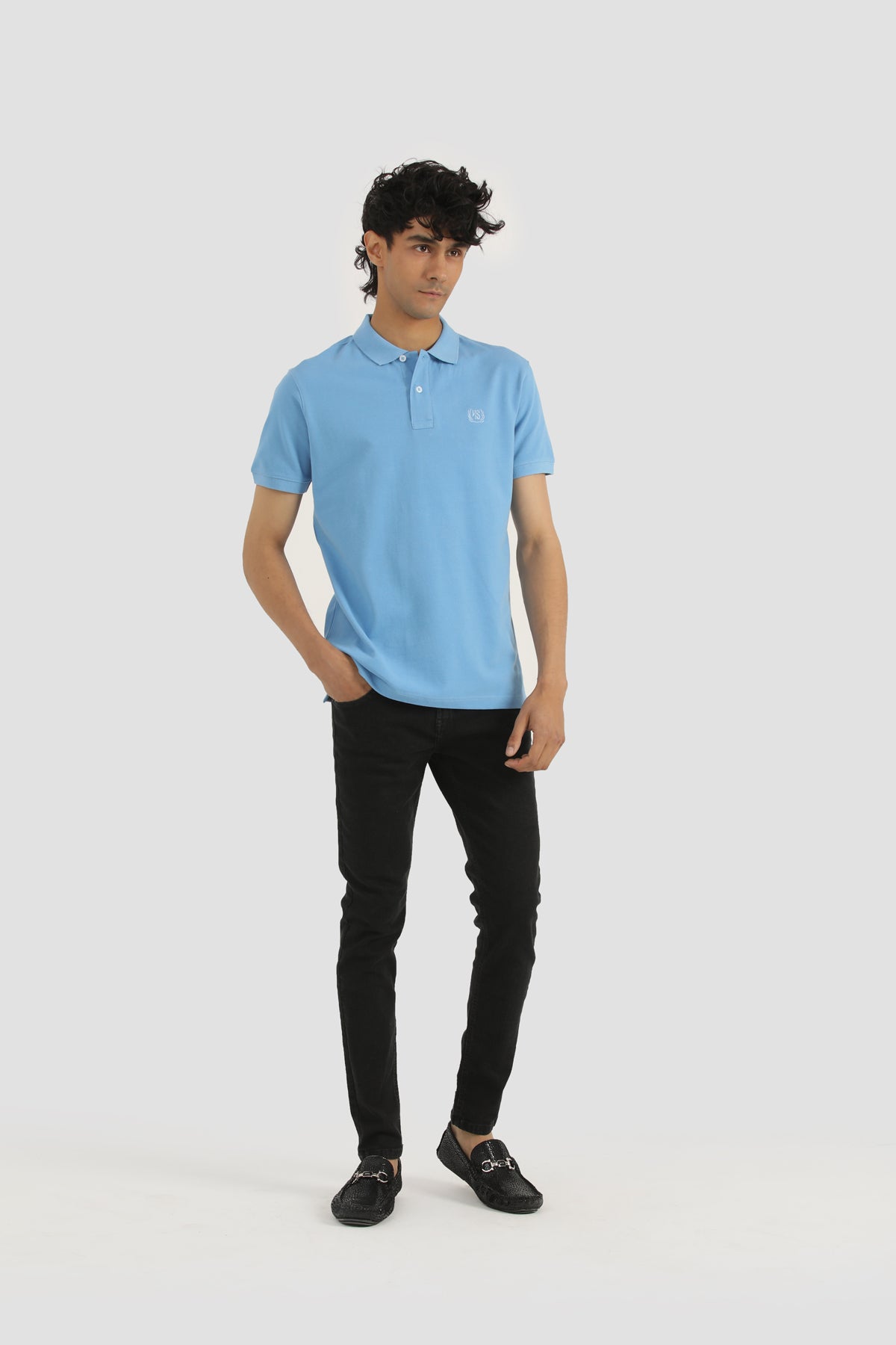 SKY PIQUE POLO SHIRT