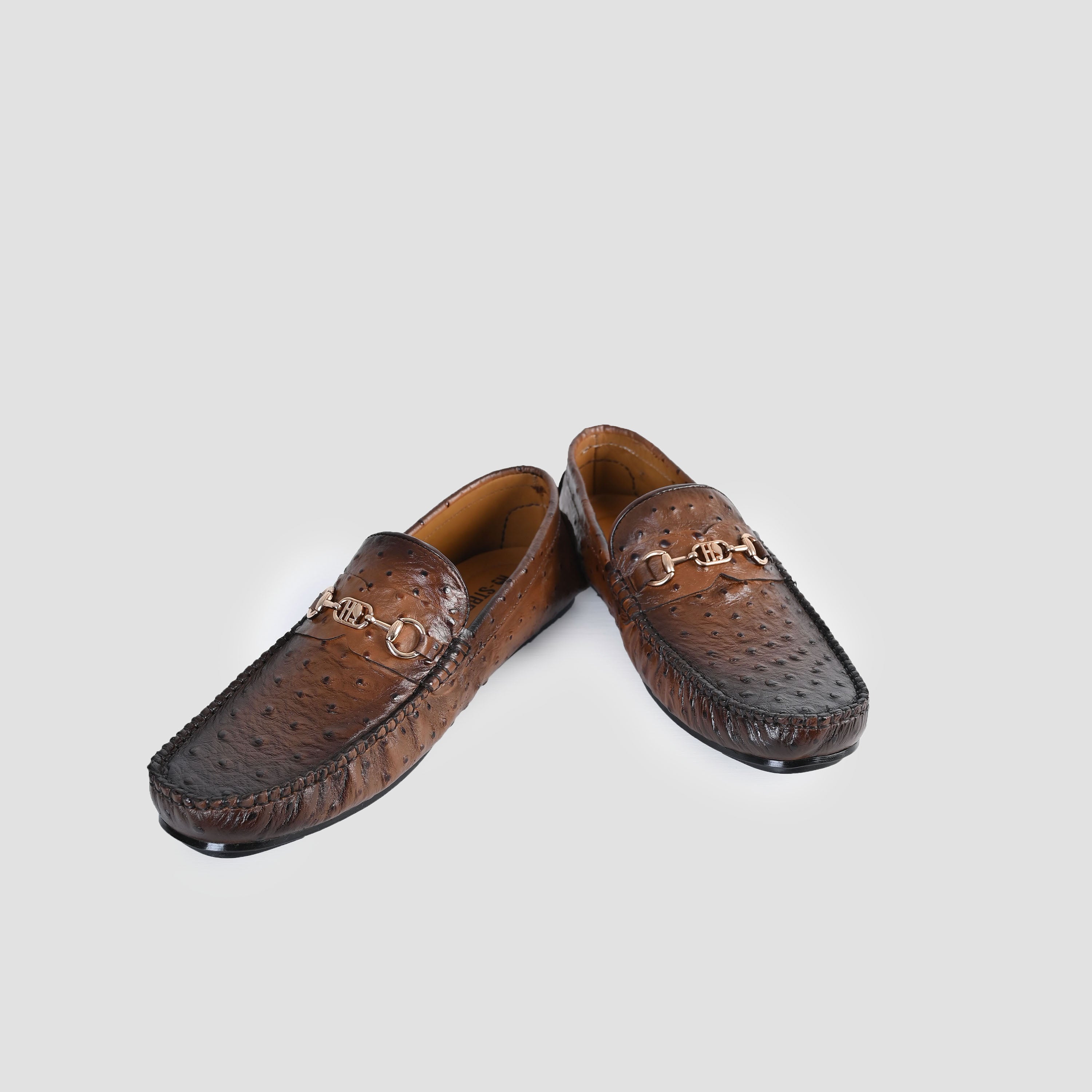 TEXTURED LEATHER MOCCASIN