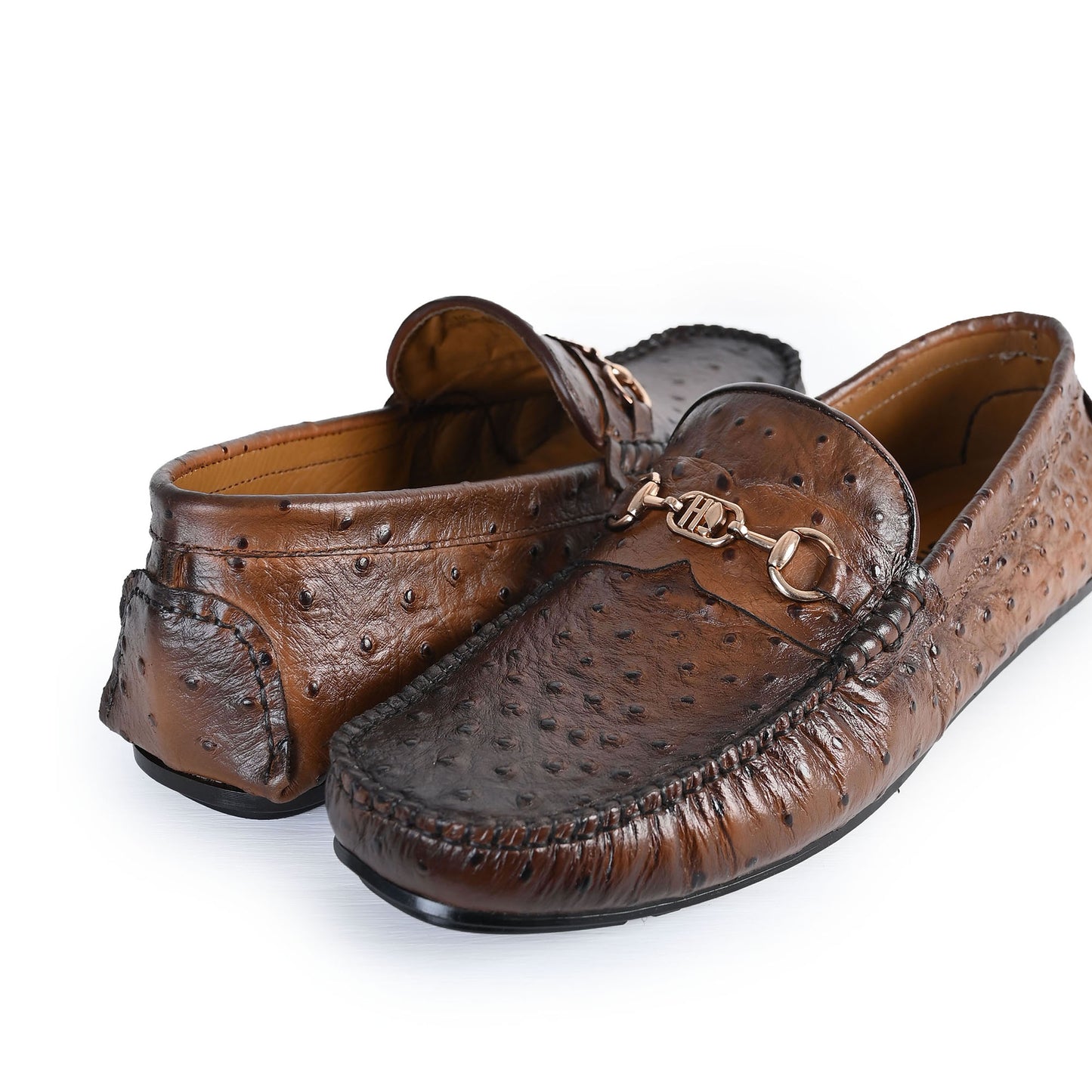 TEXTURED LEATHER MOCCASIN