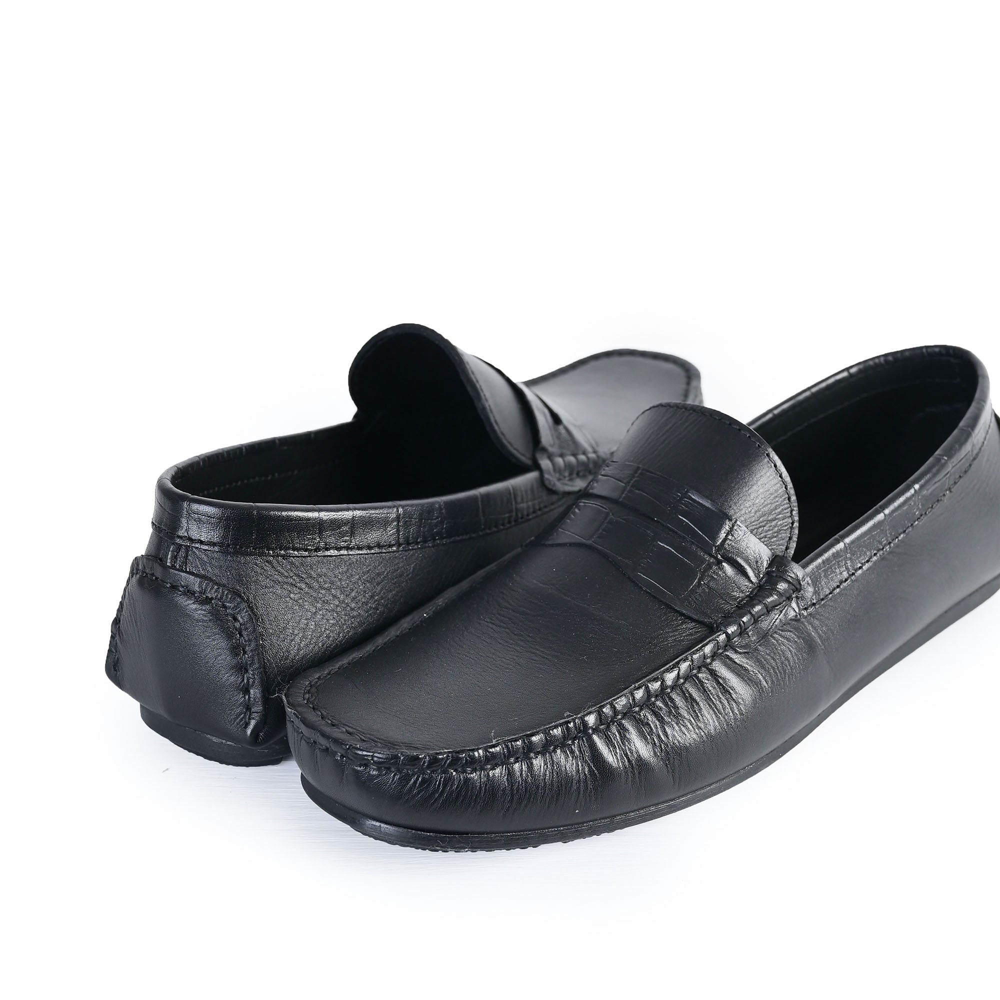 BLACK SOFT LEATHER COMFORT LOAFER