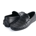 BRAIDED LEATHER MOCCASINS