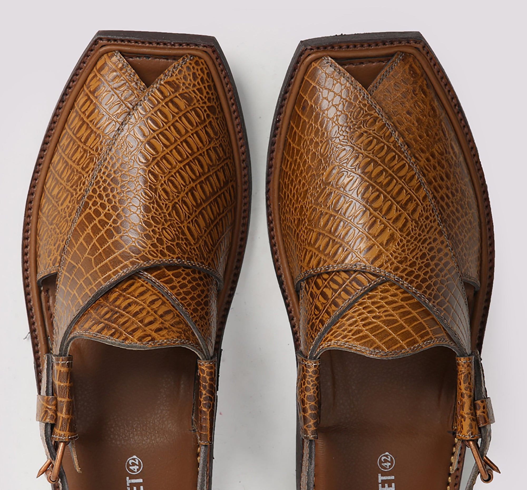 Textured Leather Comfort Chappal