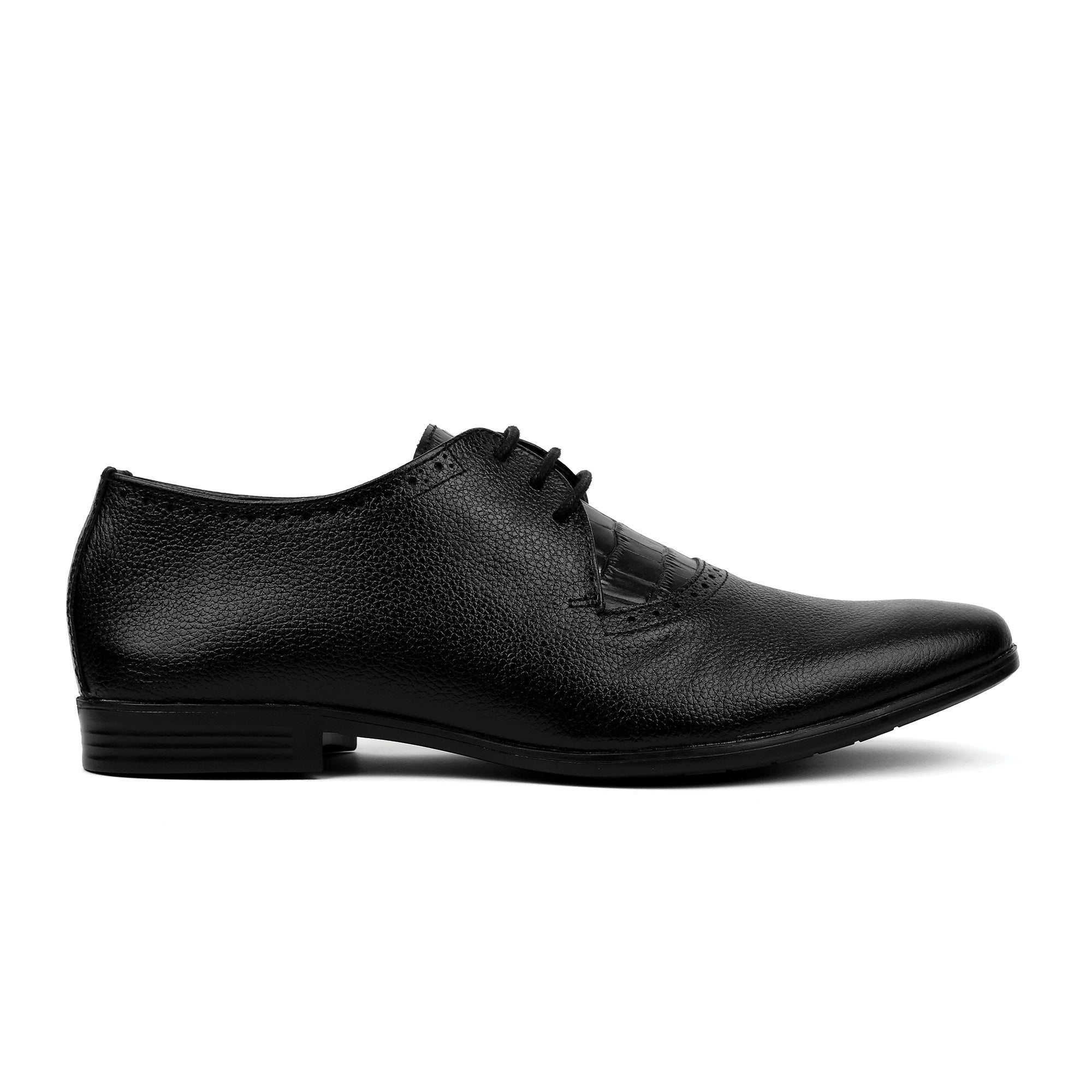 MILLED LEATHER LACEUP SHOES