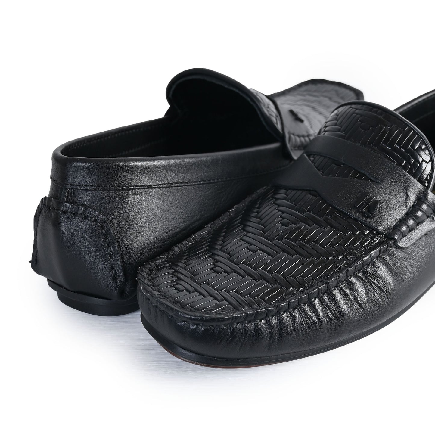 BRAIDED LEATHER MOCCASINS
