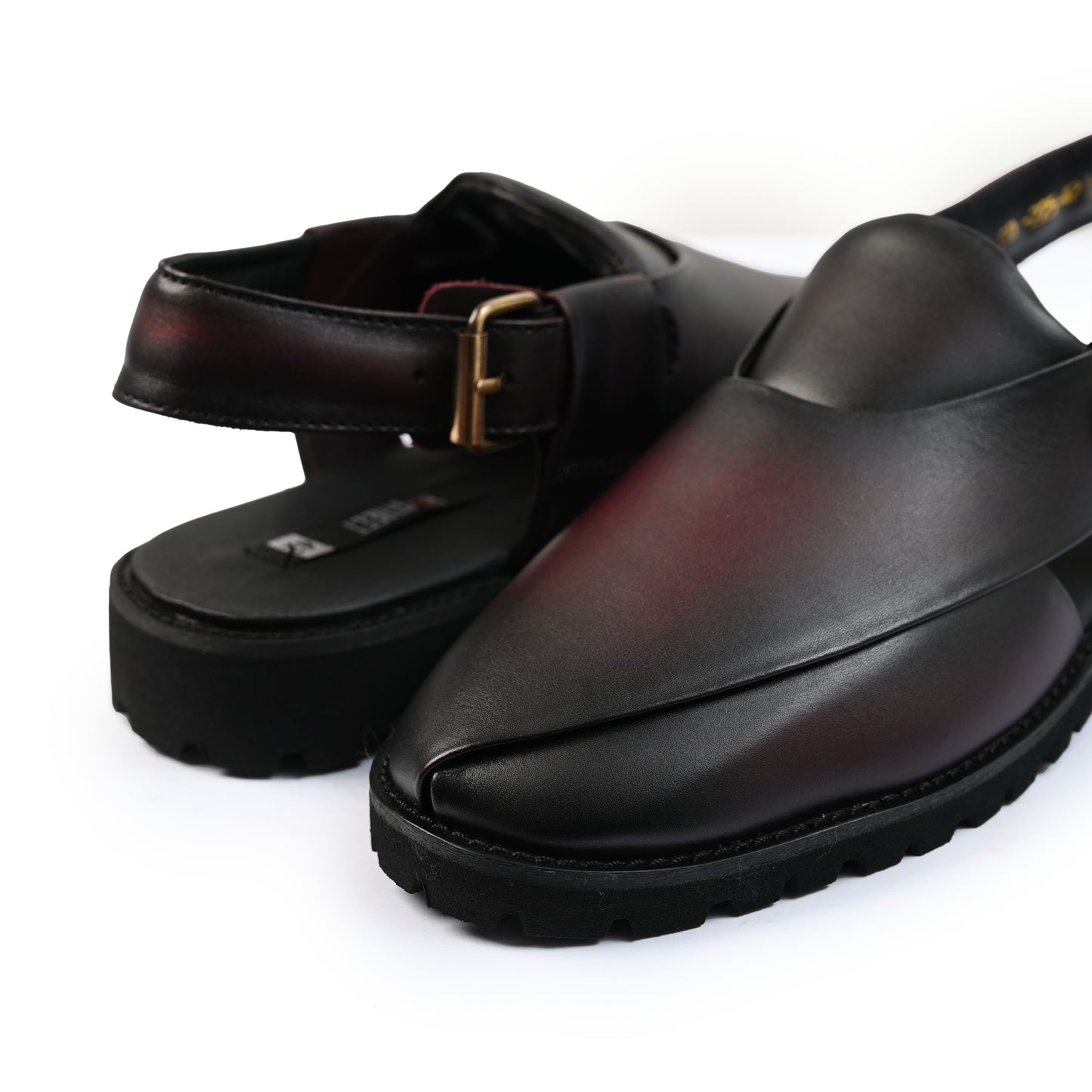 TWO TONE LEATHER SANDAL