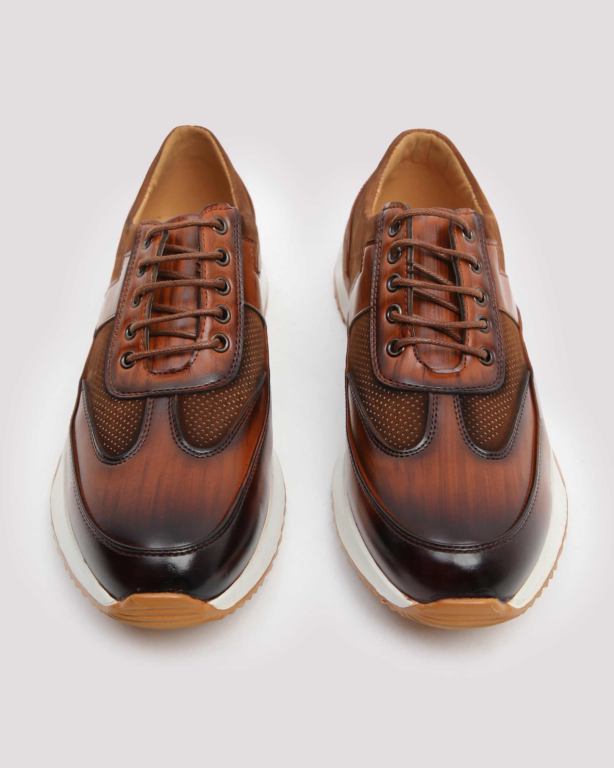 Brown Brush Up Retro Sneaker