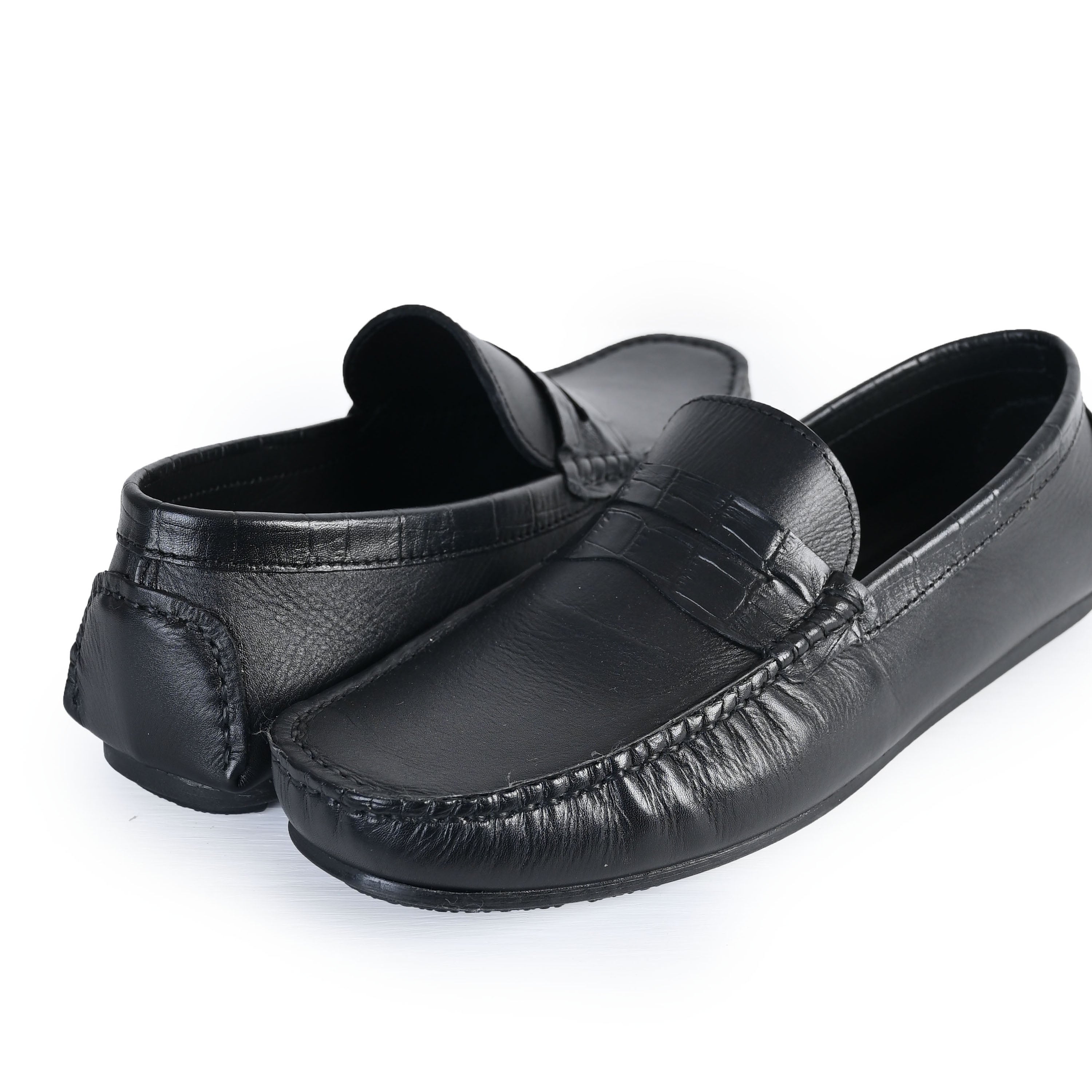 BLACK SOFT LEATHER COMFORT LOAFER