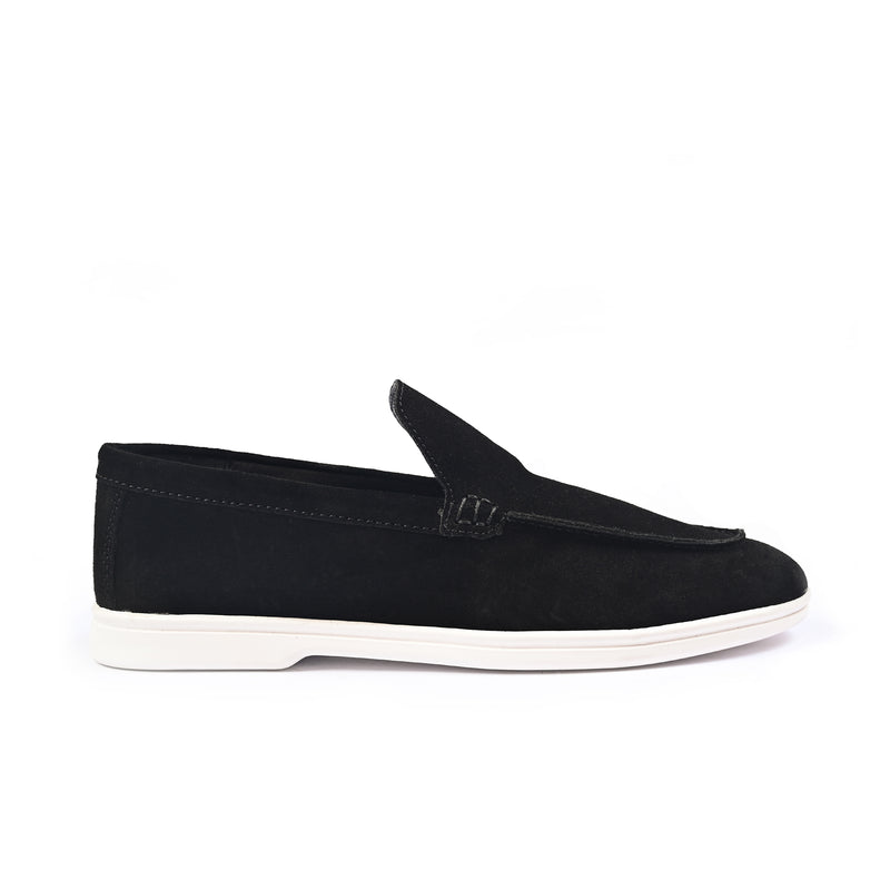 BLACK SUED OLD MONEY SHOES