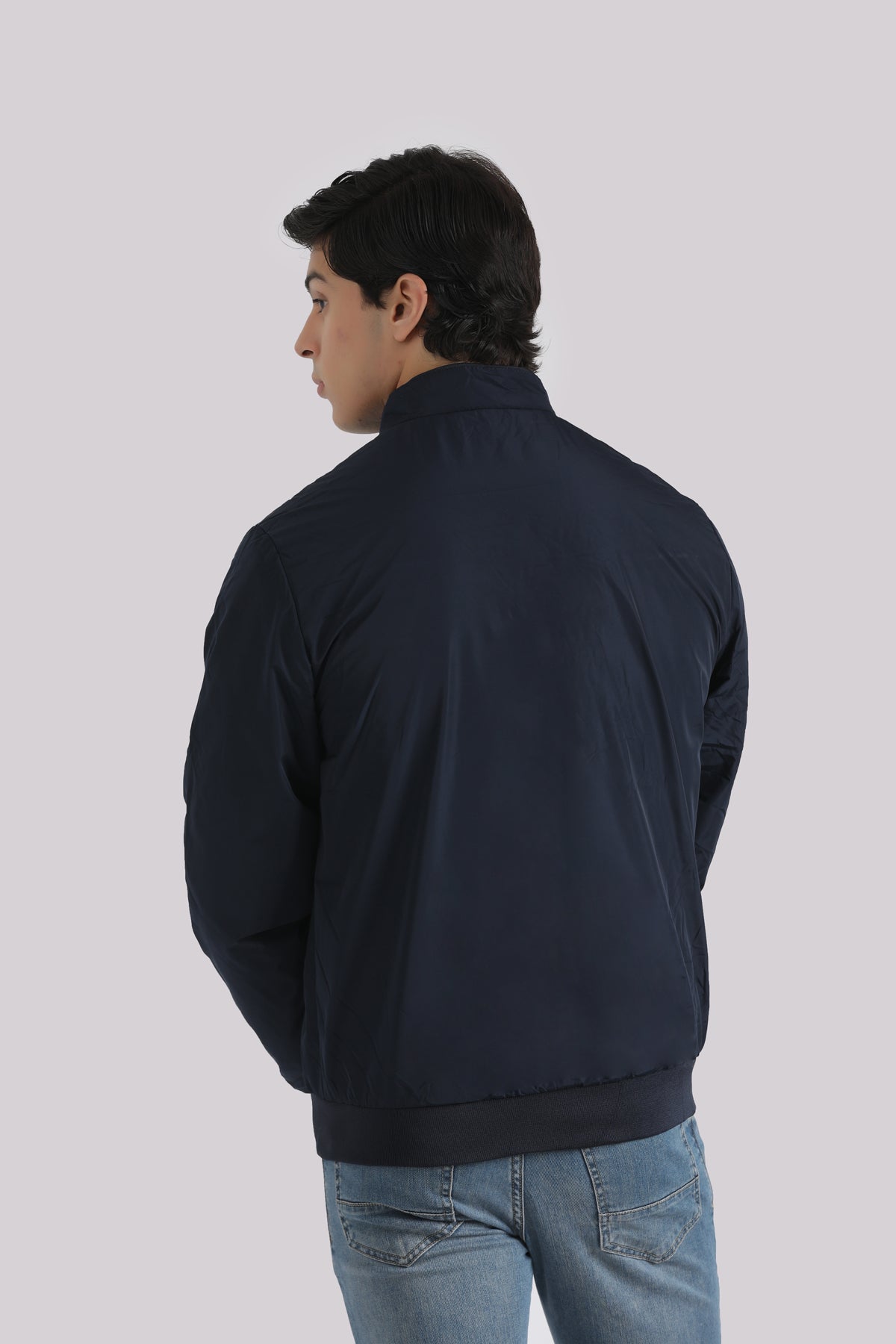 NAVY WINDBREAKER JACKET