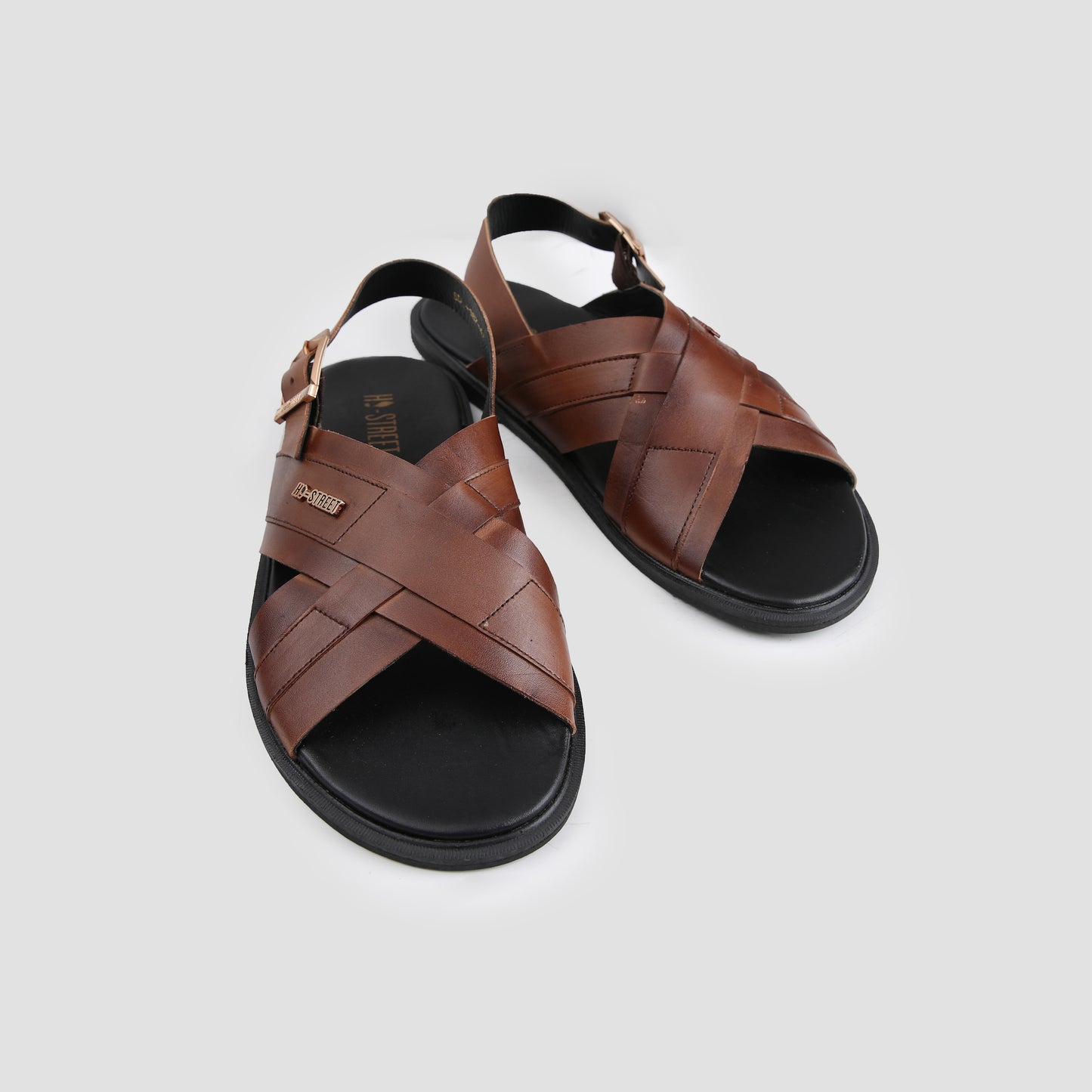 BROWN MULTI STRIPE SANDAL