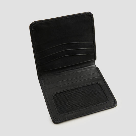 BLACK LEATHER SMART WALLET