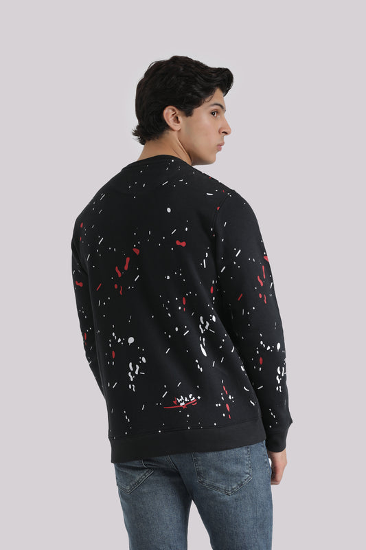 ROUND NECK PRINTED SWEAT SHIRT