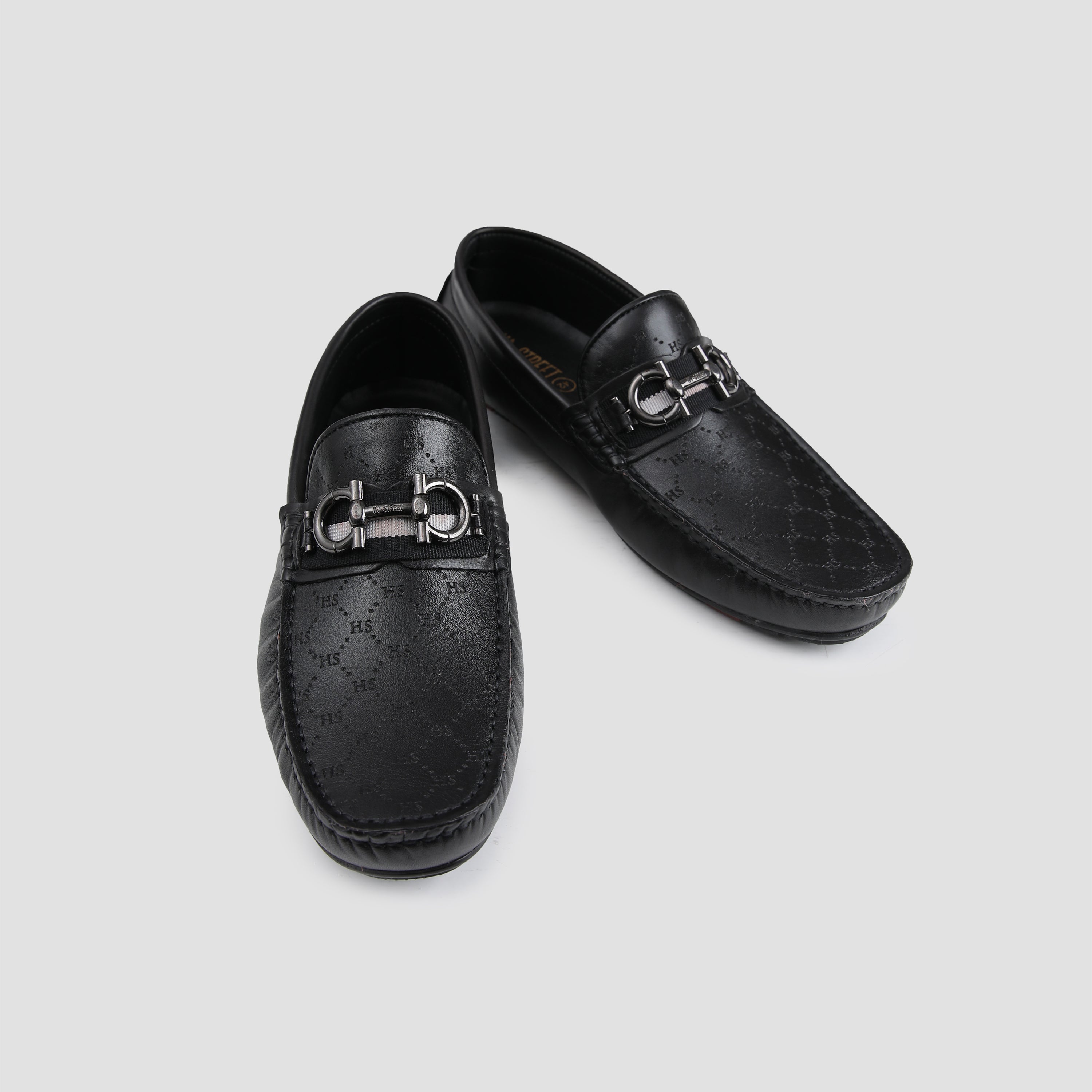 LASER PRINT LEATHER LOAFERS