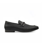 BROWN BRAIDED LEATHER SHOES