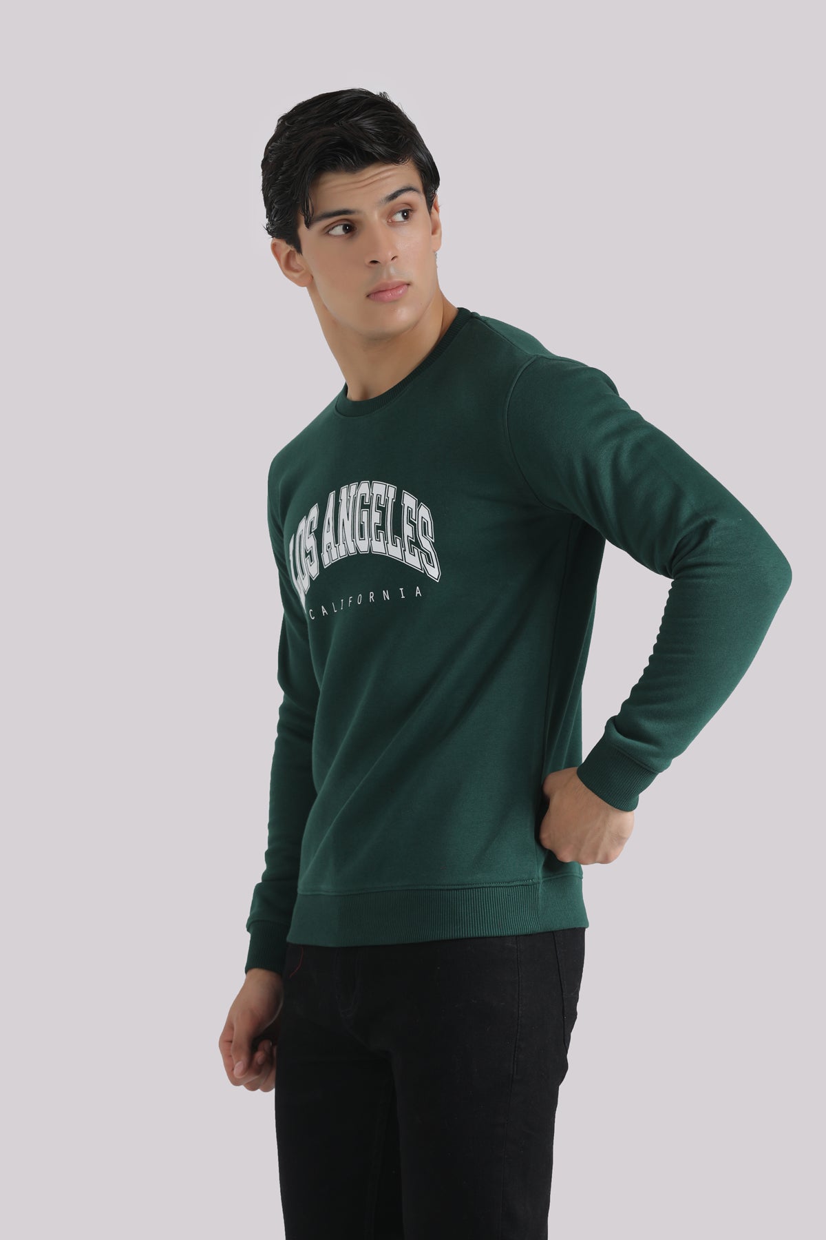 GREEN PRINTED SWEAT SHIRT