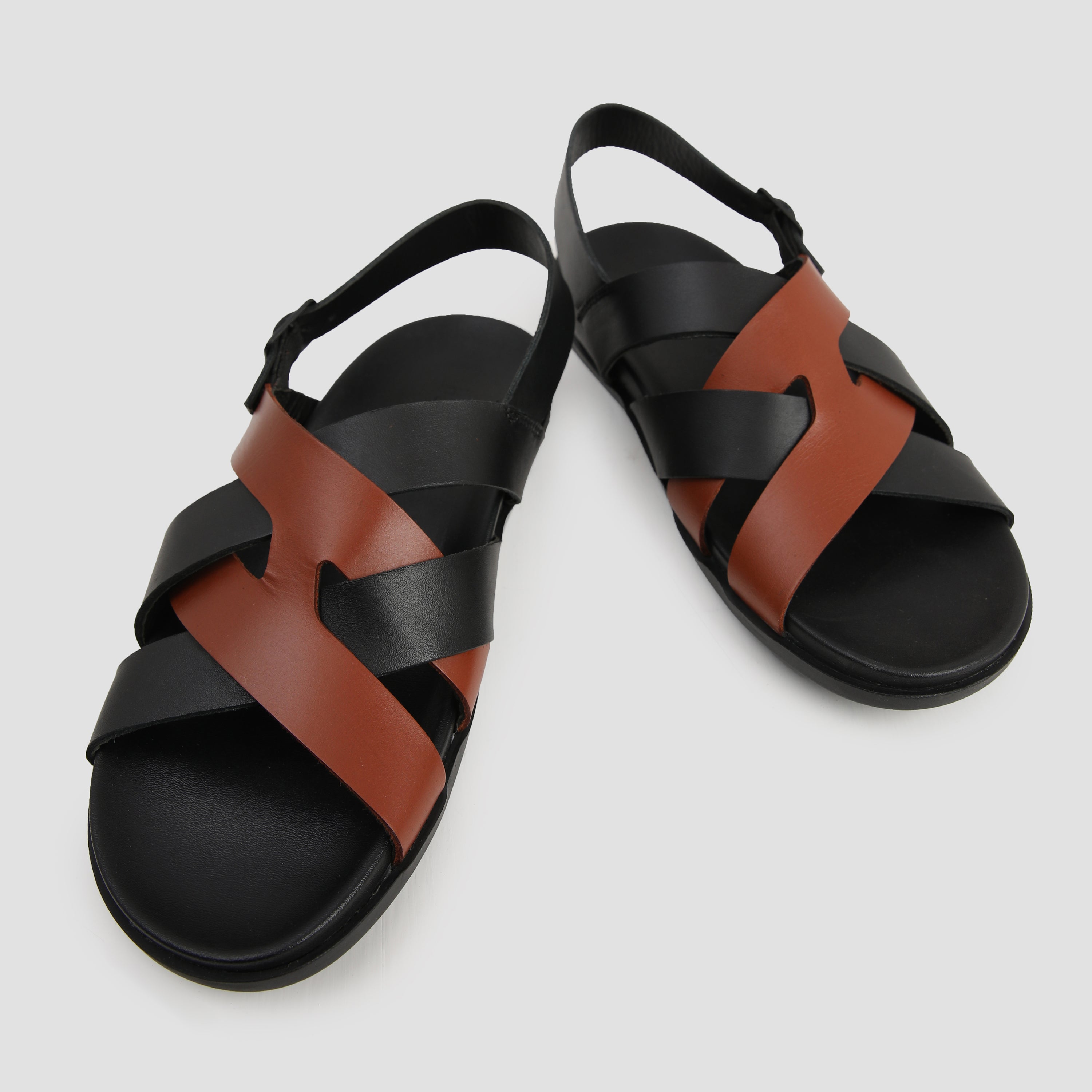 MULTI CROSS STRIPED COMFORT SANDAL