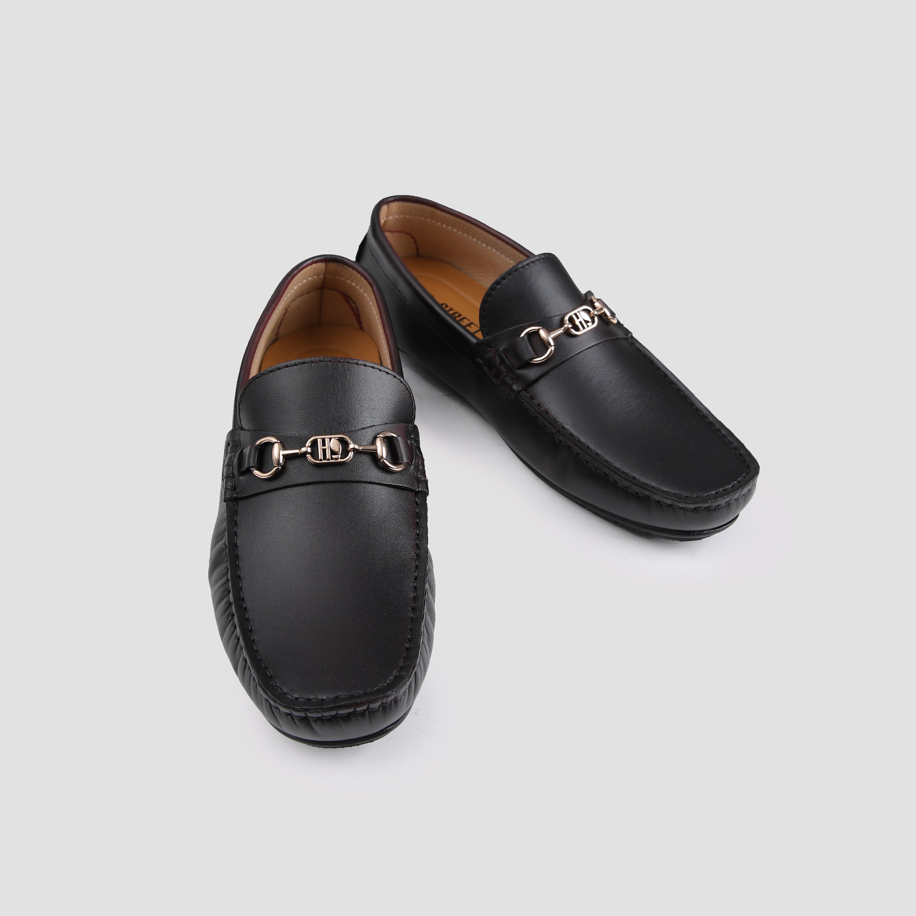 TWO TONE LEATHER LOAFERS