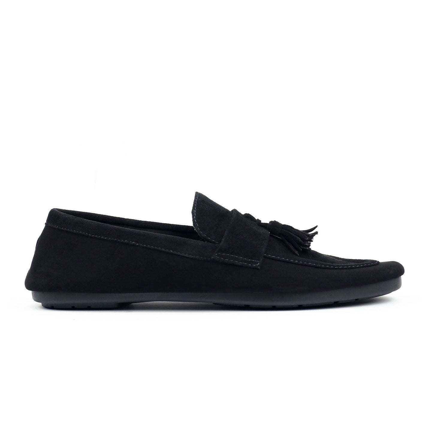 BLACK SUEDE TASSEL LOAFER