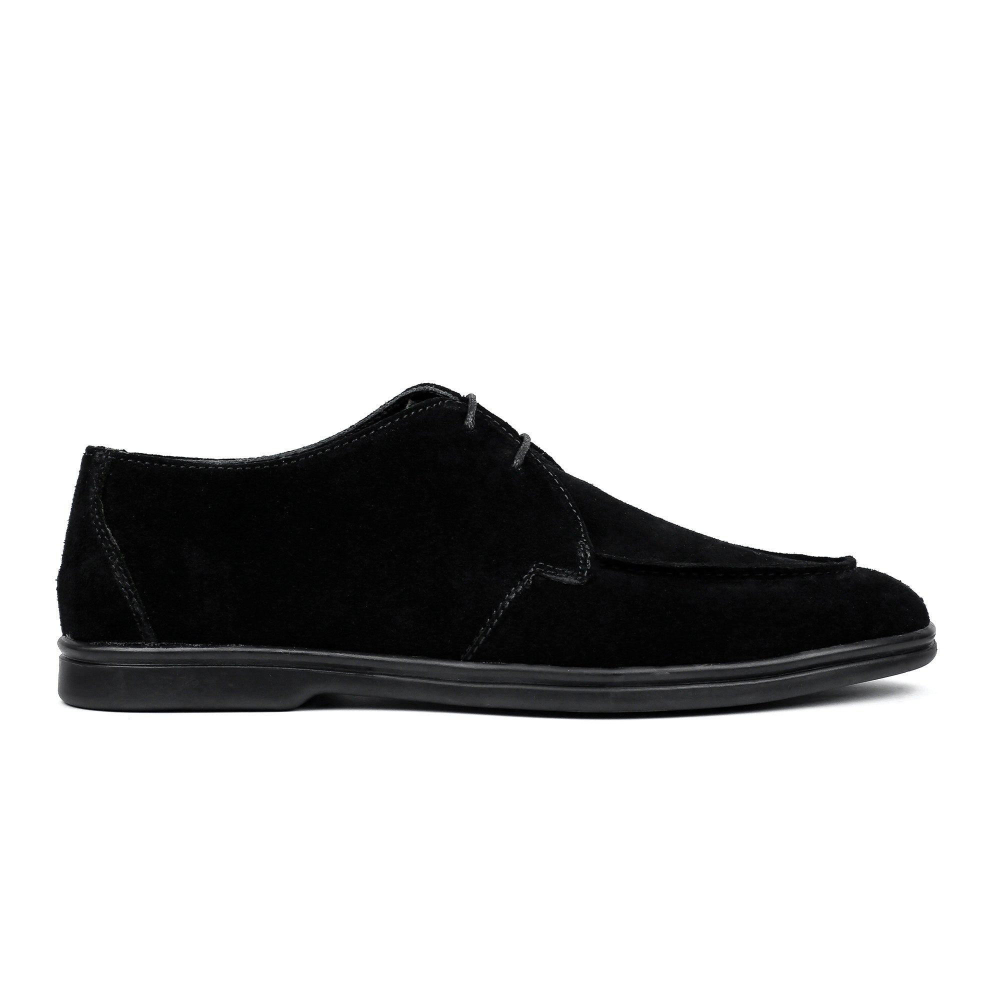 BLACK SUEDE LACE UP SHOES