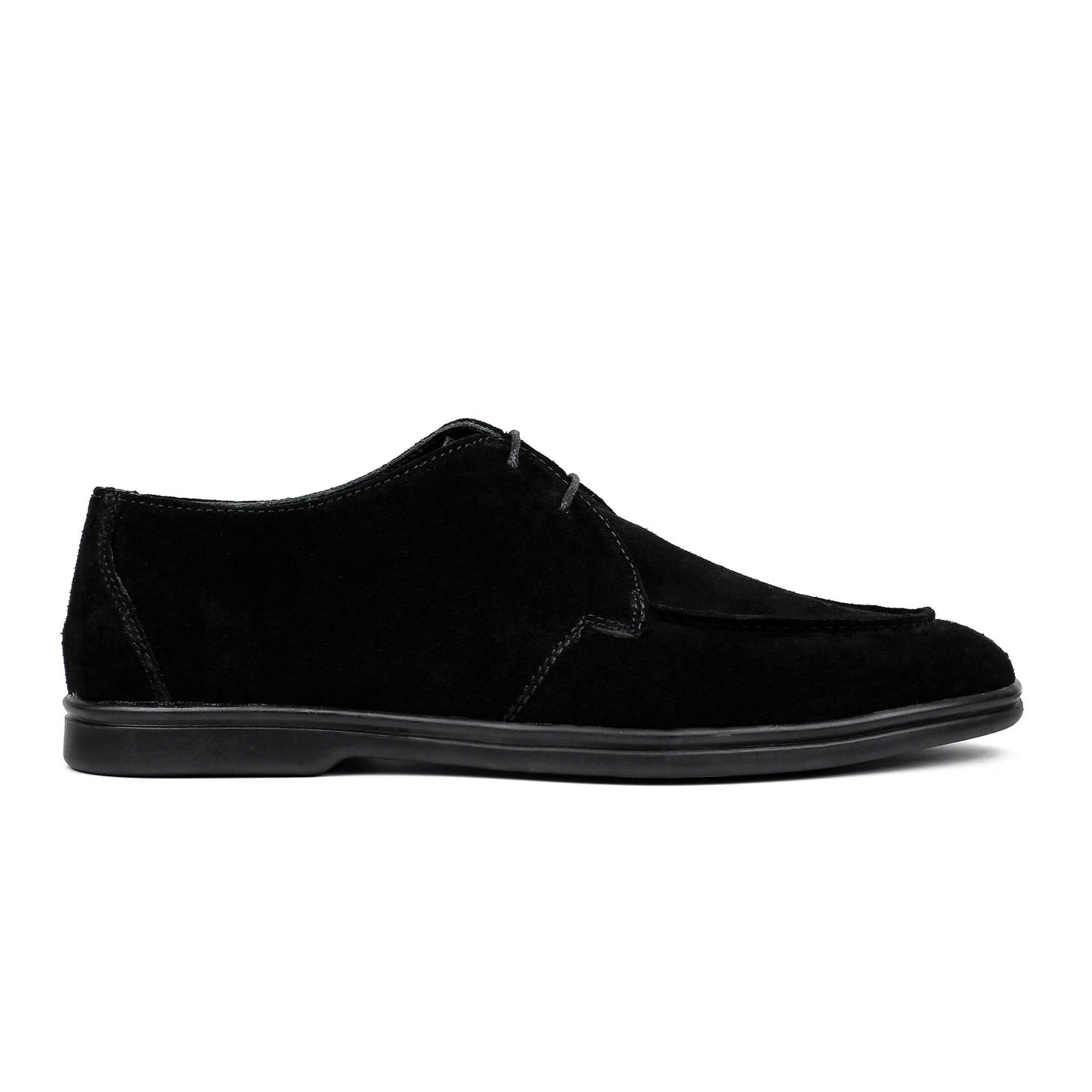 BLACK SUEDE LACE UP SHOES