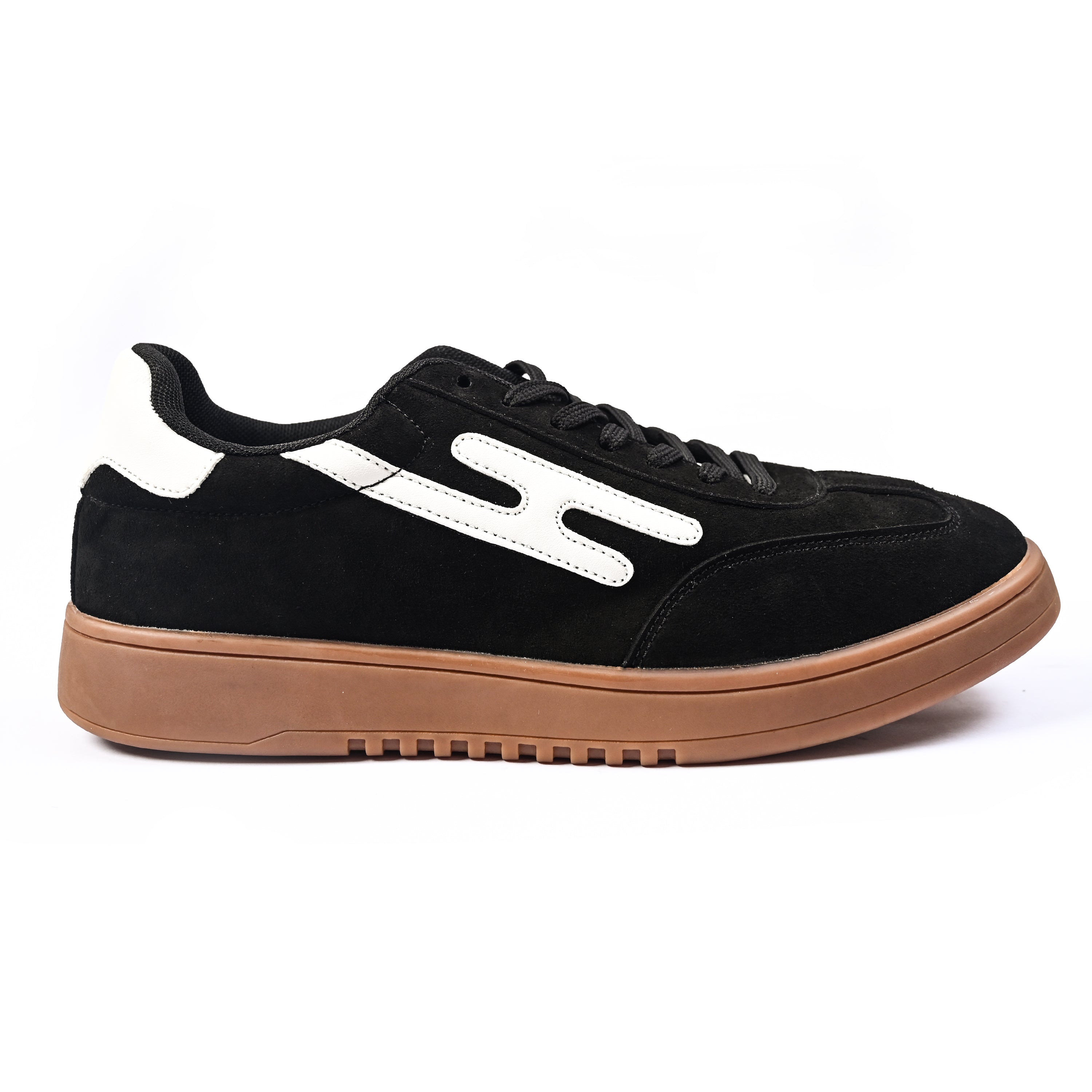 BLACK SUEDE RETRO SNEAKER