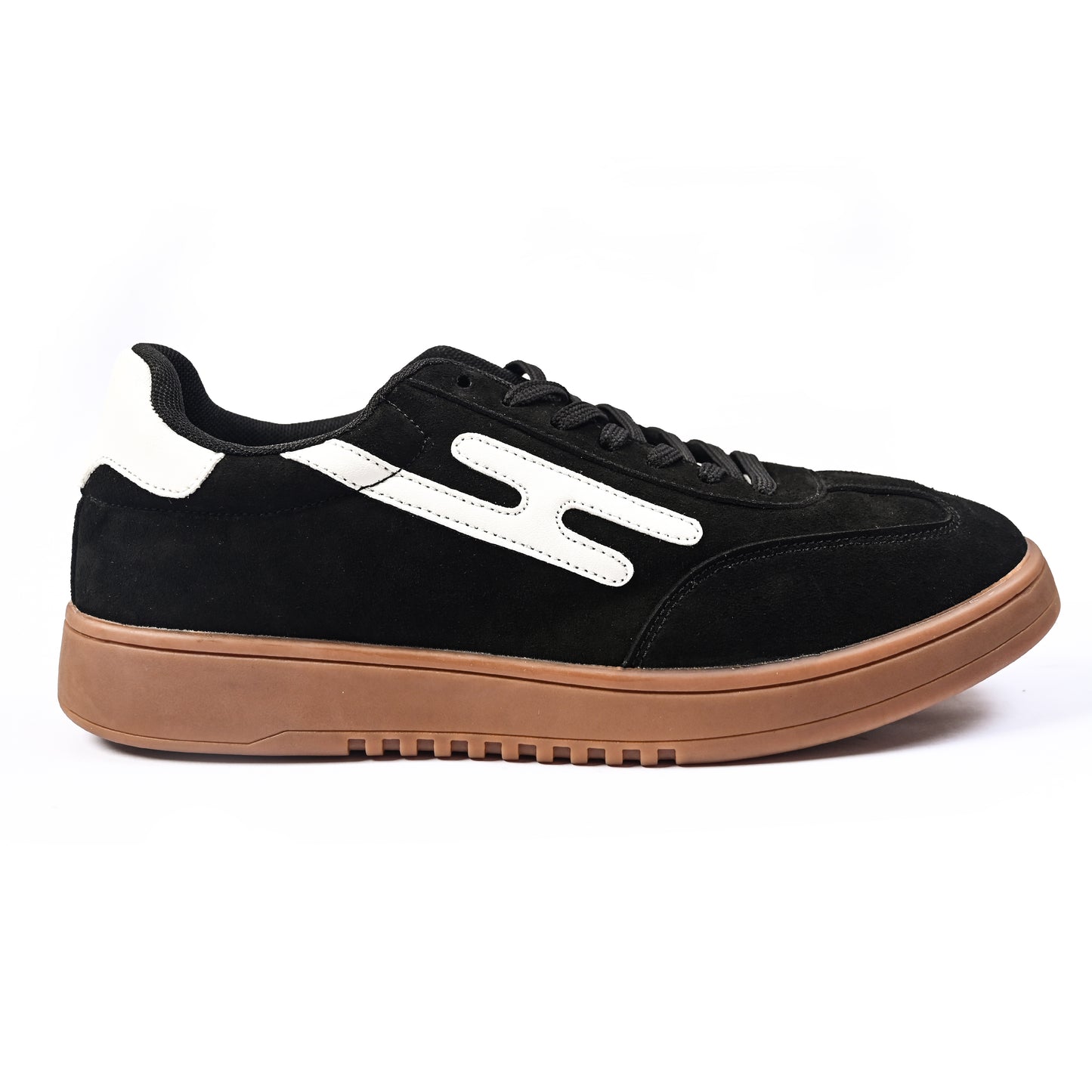 BLACK SUEDE RETRO SNEAKER