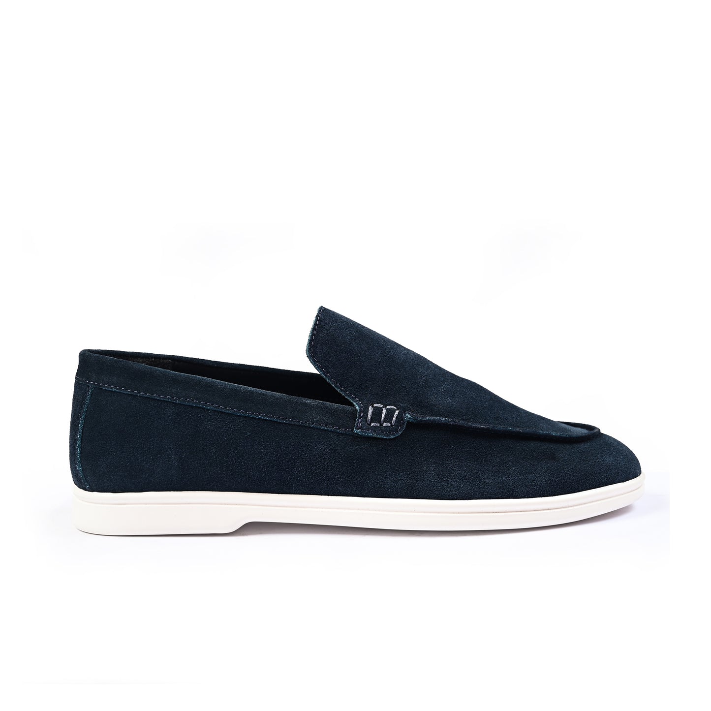 NAVY SUEDE OLD MONEY SHOES