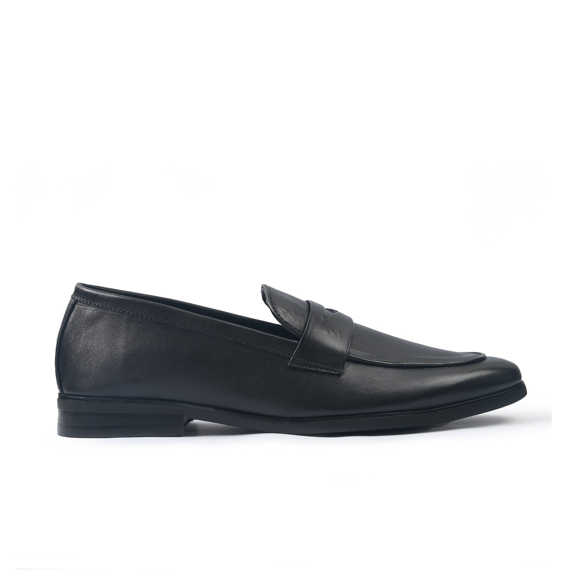 BLACK SOFT LEATHER LOAFER
