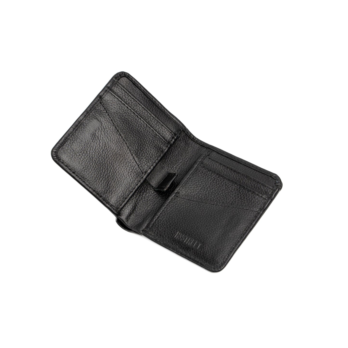 MILLED LEATHER BOOK STYLE WALLET