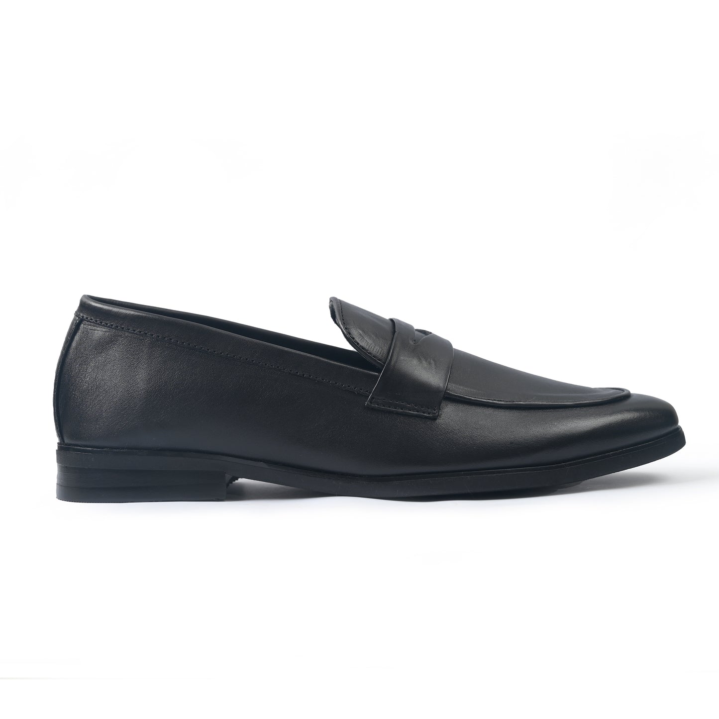 BLACK SOFT LEATHER LOAFER