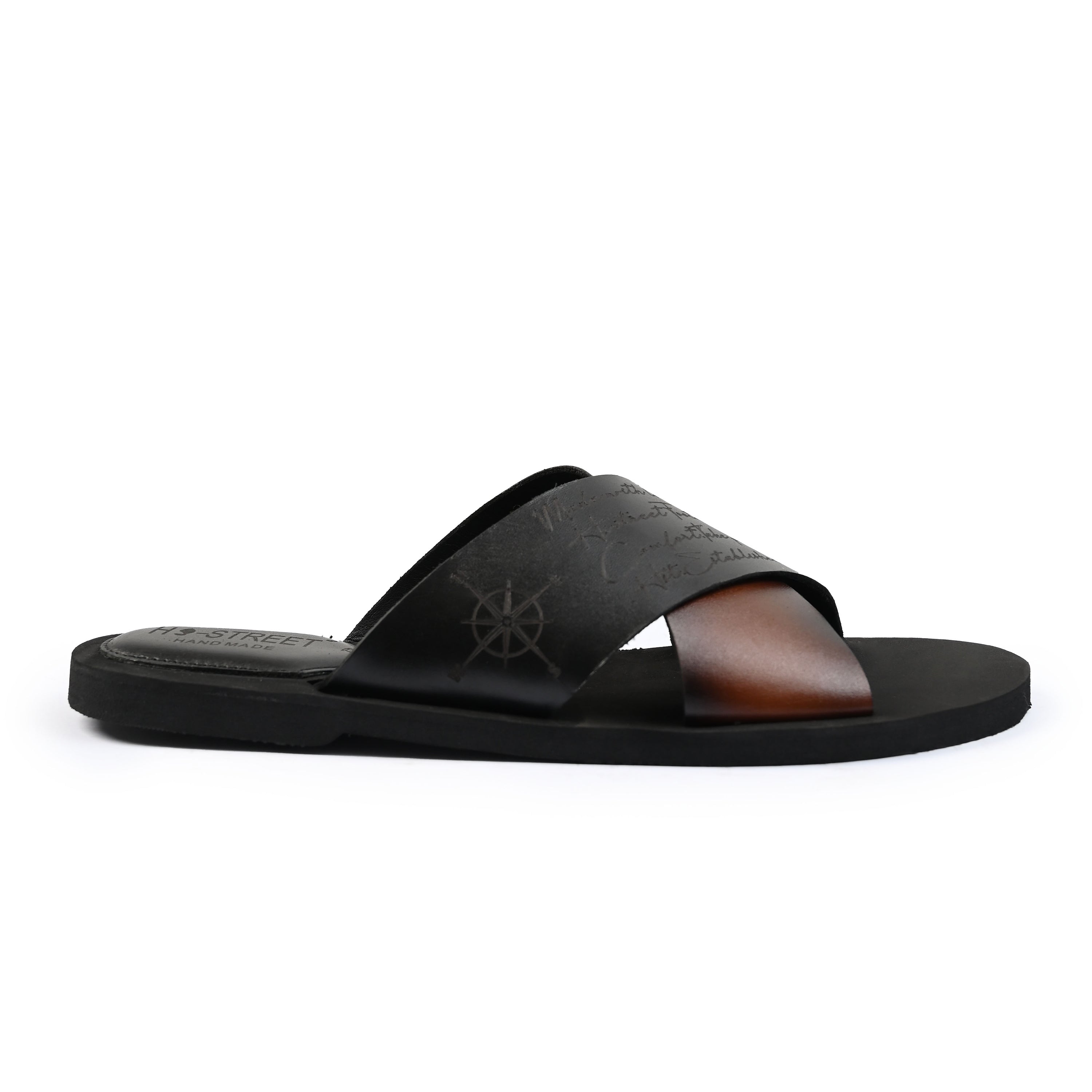 CONTRAST CROSS STRAP SLIPPER