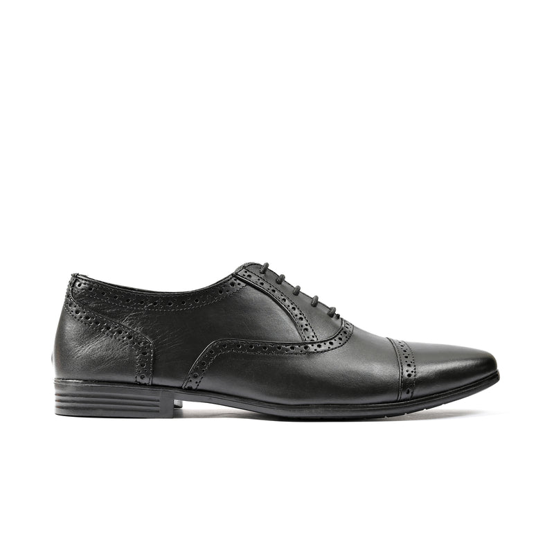 BLACK OXFORD LEATHER SHOES