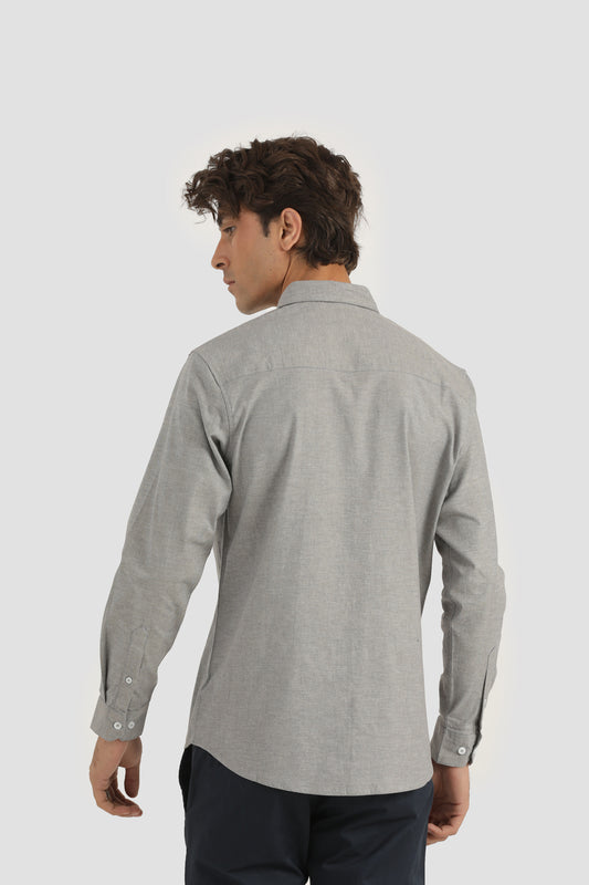 CHAMBREY COTTON GREY SHIRT