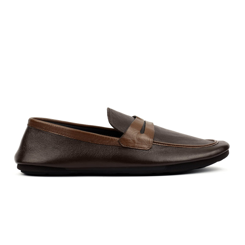 SHEEP LEATHER CONTRAST TIE SHOE