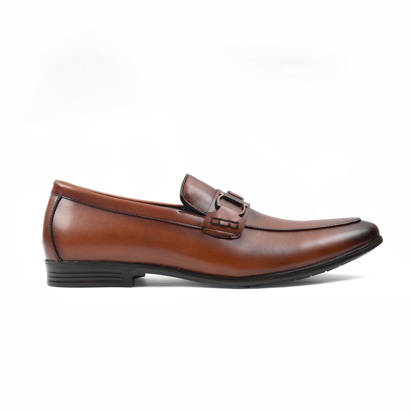BROWN LEATHER BUCKLE SHOES