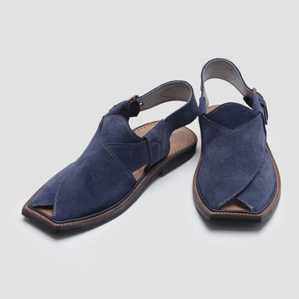 NAVY SUEDE LEATHER CHAPPAL
