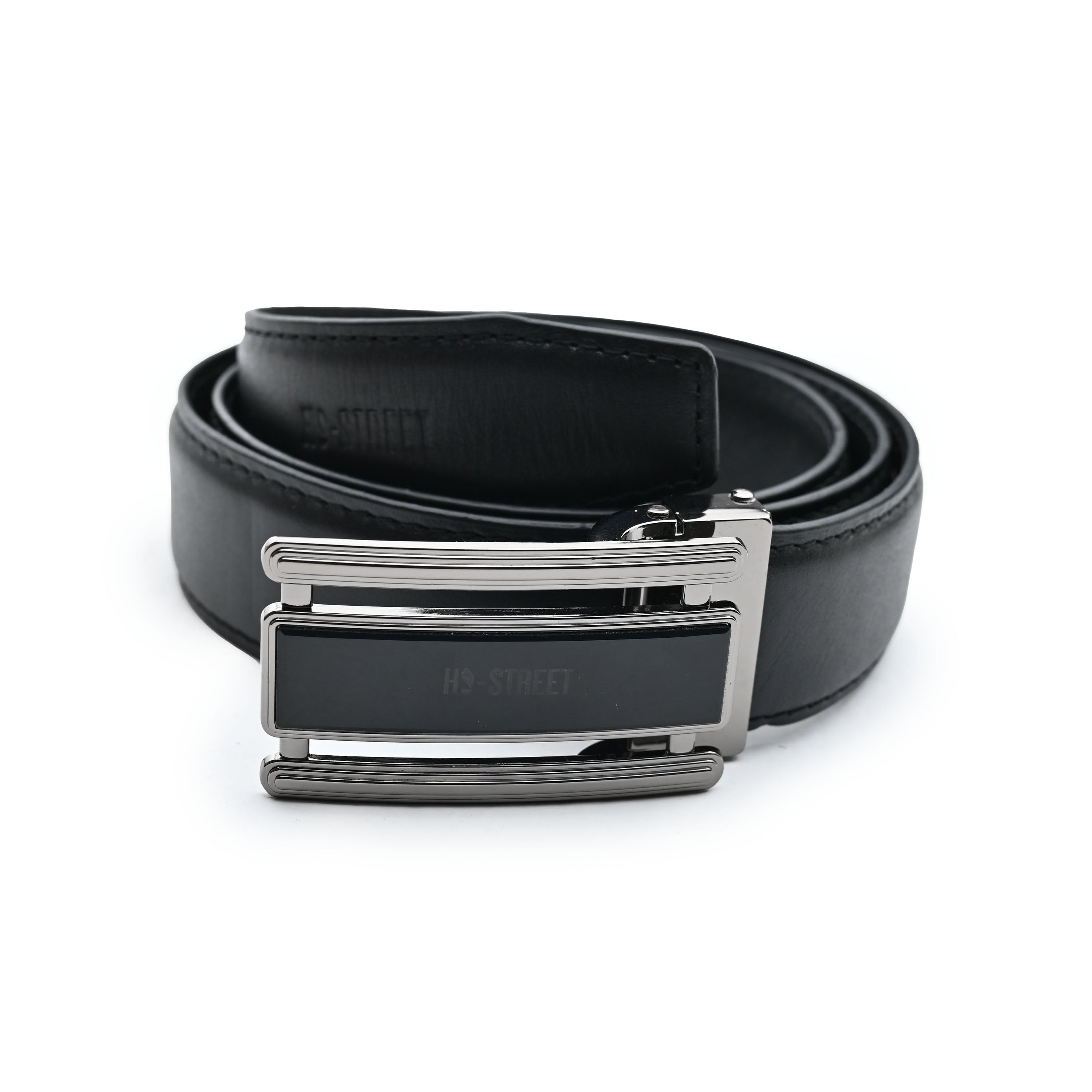 BLACK LEATHER BELT