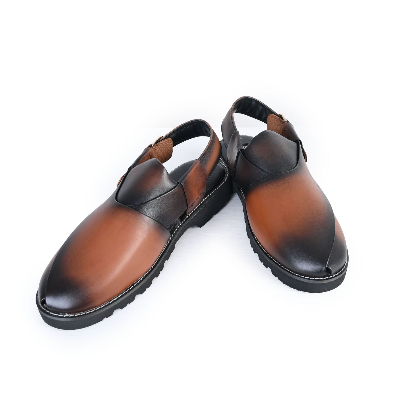 TWO TUNE LEATHER SANDAL